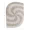 Hello Honey® 3ft. x 4.5ft. Tan & Beige Spiral Cotton Tufted Rug